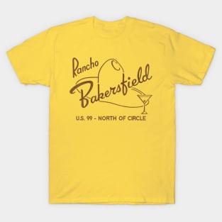 Rancho Bakersfield Retro Defunct Motel California T-Shirt